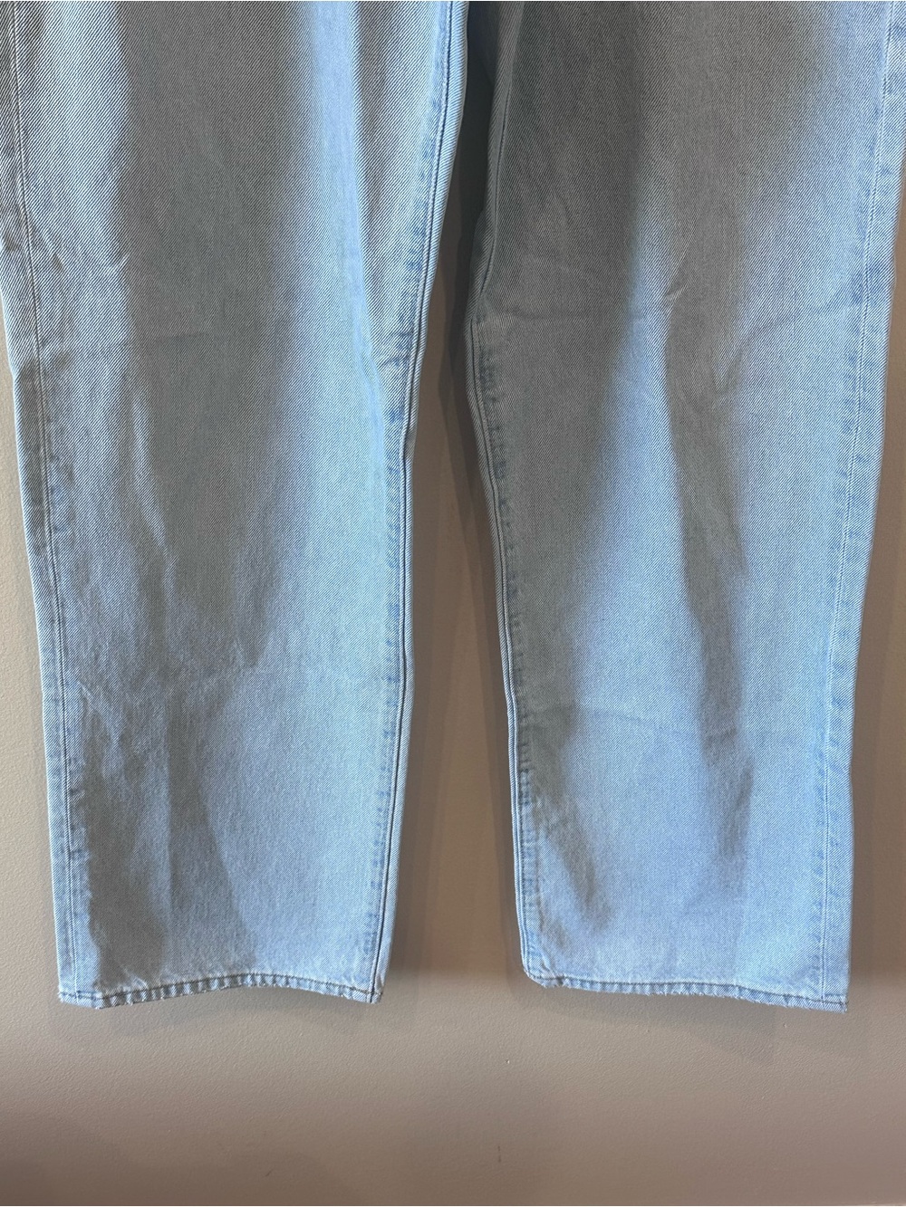 Abercrombie & Fitch Baggy Rigid Jeans Light Wash Skater Wide Leg Denim 34x34 - Picture 3 of 8